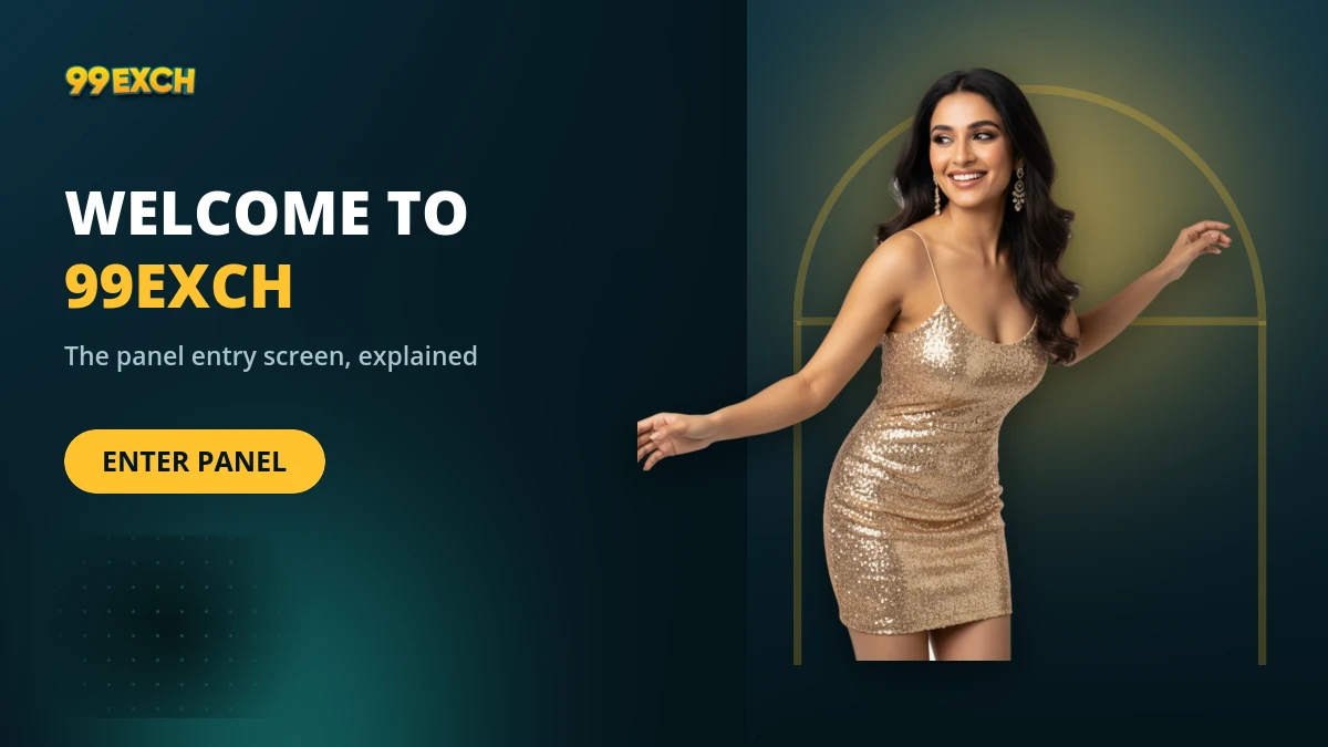 Welcome to 99Exch entry screen before signing in to the panel