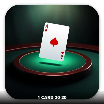 1 Card 20-20 live game on 99Exch